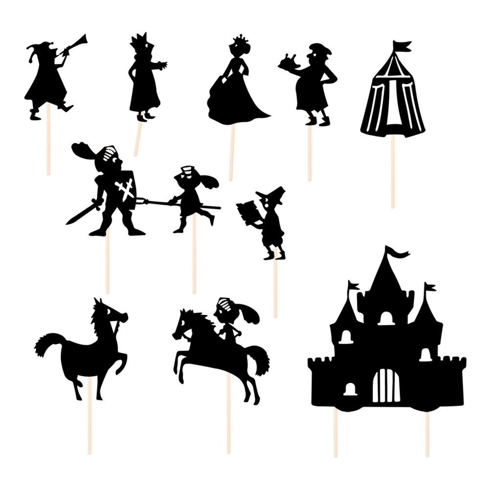 Силуэты персонажей Дисней