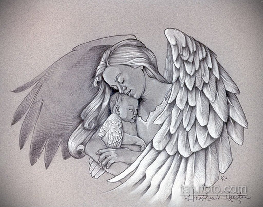 Ангелочки с крыльями