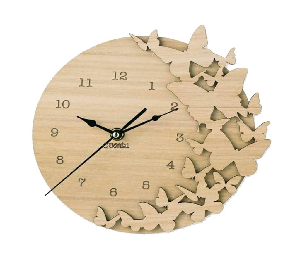 Часы с фоторамками из дерева