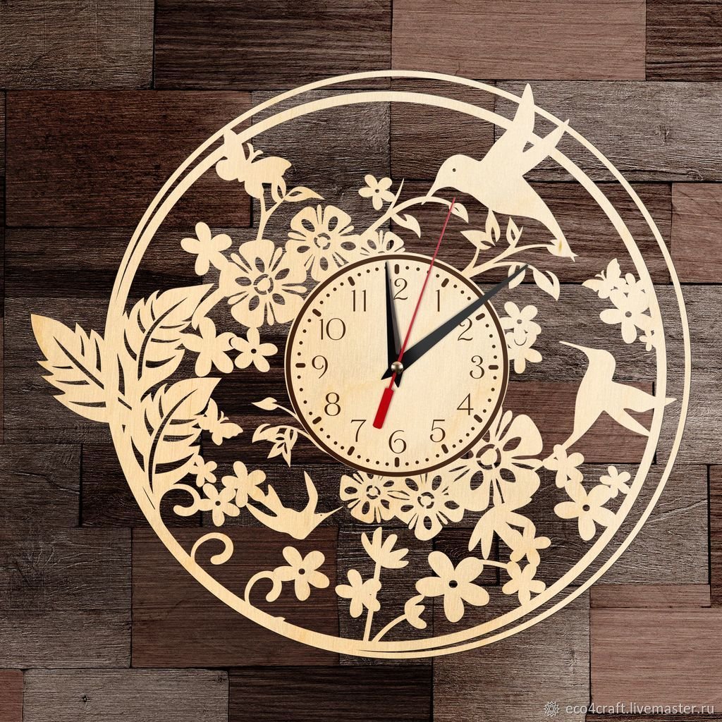 Часы из фанеры
