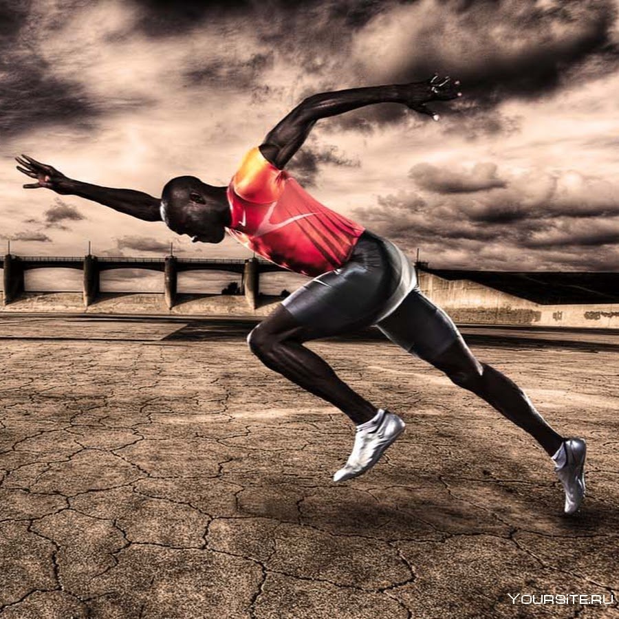 Красивый бегун