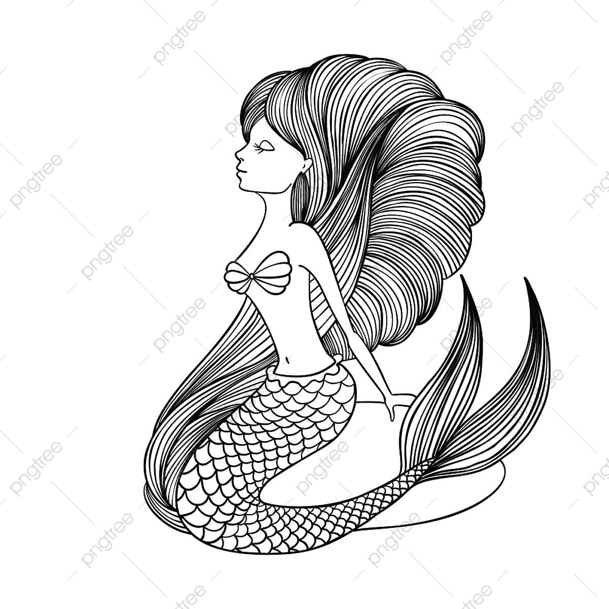 Разукрашки Барби Русалочка