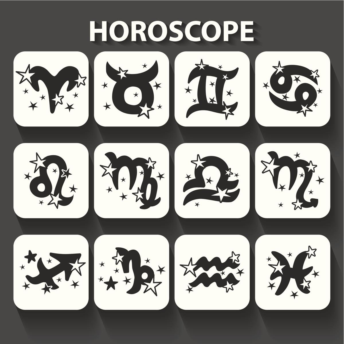 Оригинальные иконки знаков зодиака,