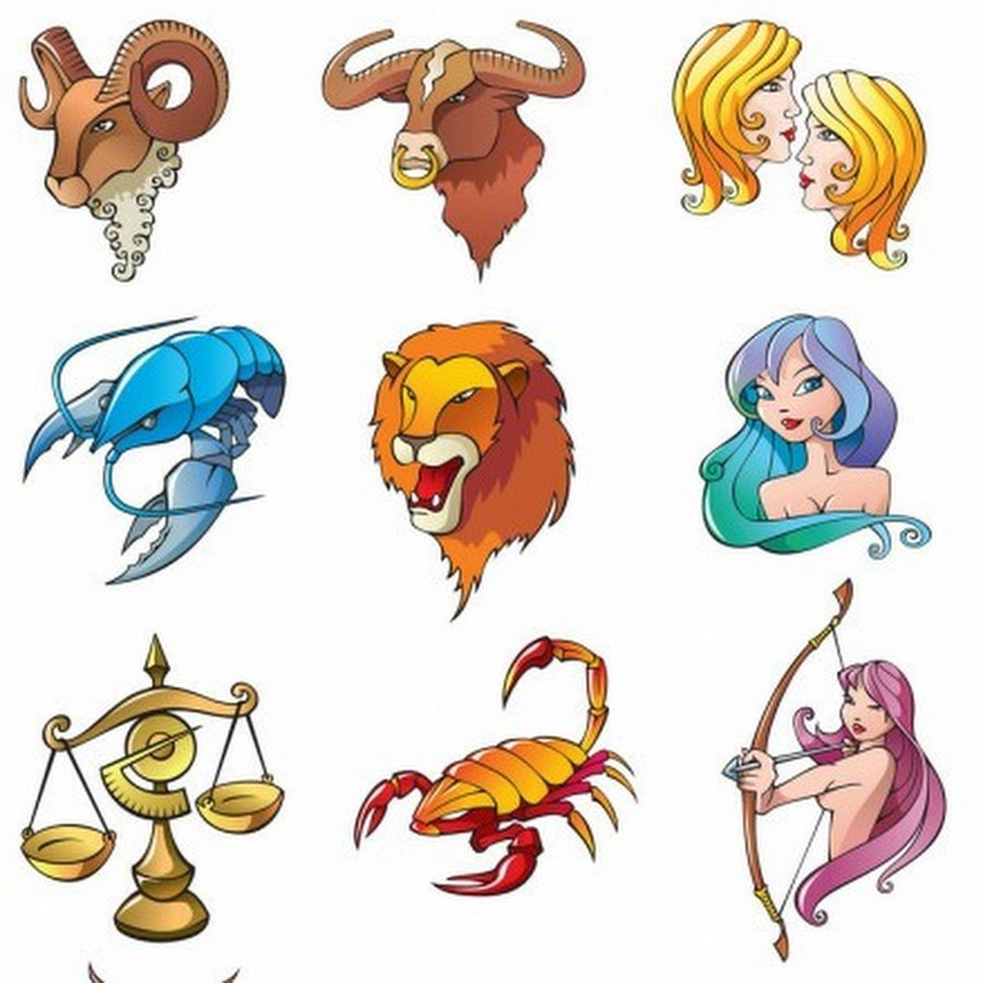Название знаков зодиака и их символы