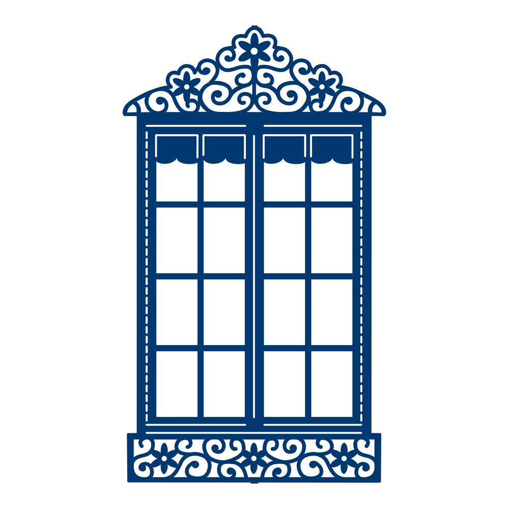 Трафарет рама окна