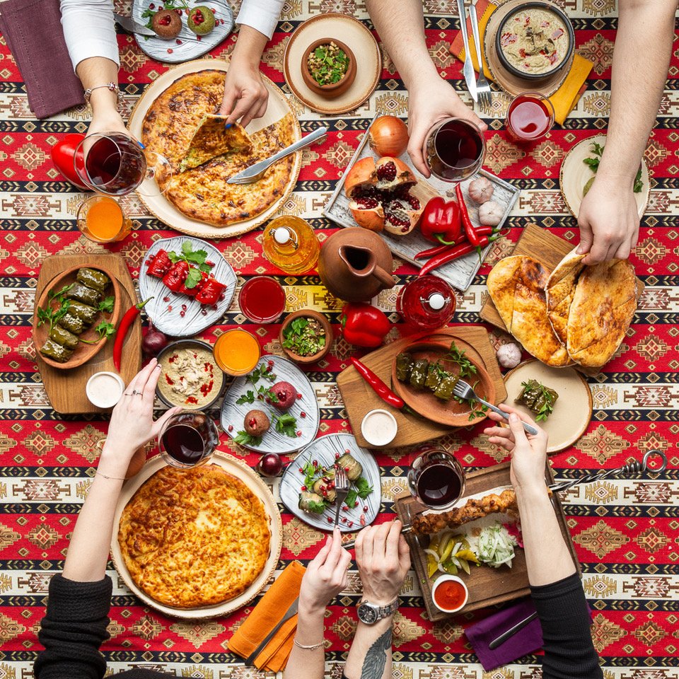 Грузинское застолье