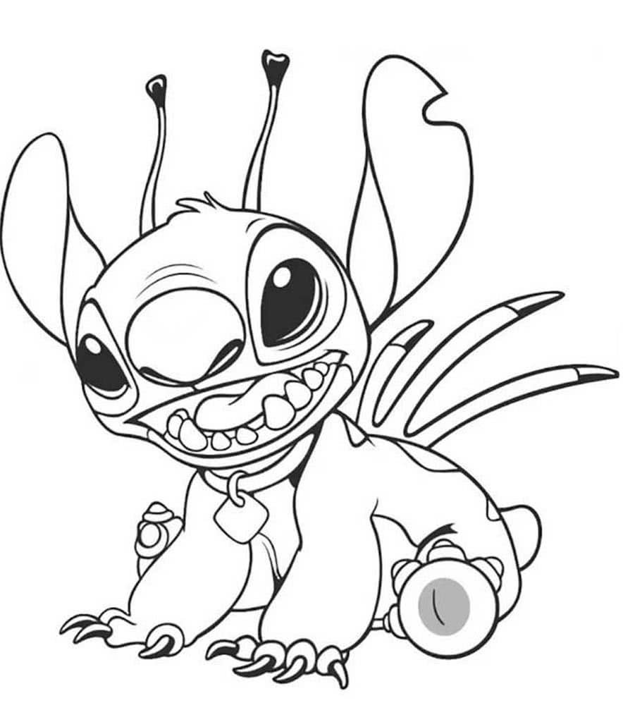 Раскраски Lilo Stitch