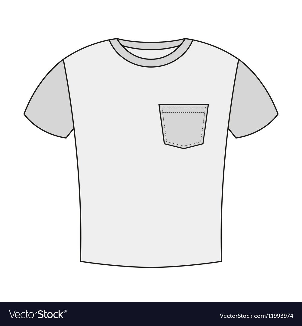 Эскиз футболка воротник