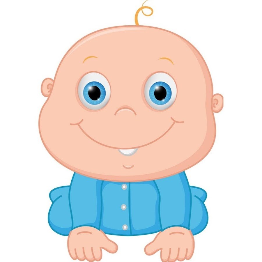 Новорожденный мальчик мультяшный