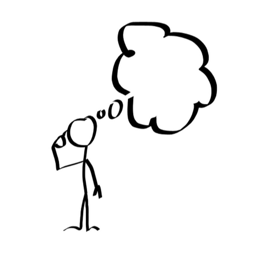 Думающий человек рисунок