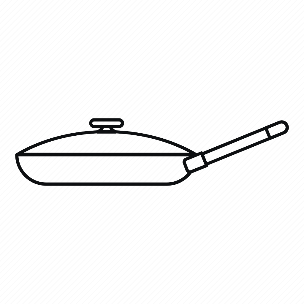 Горящая сковорода рисунок