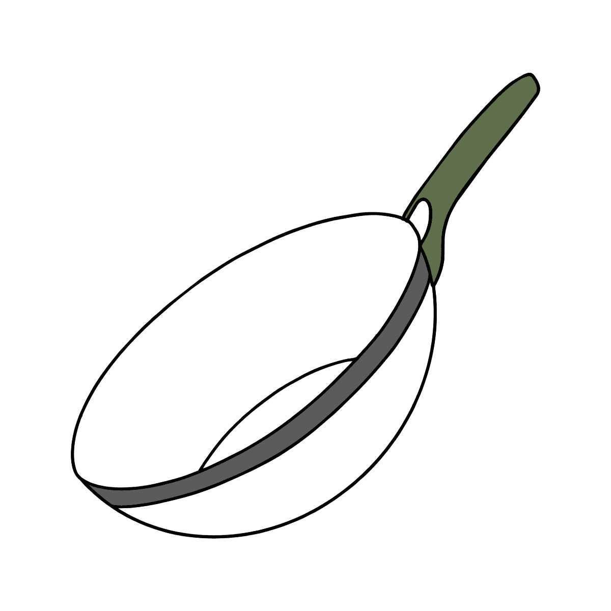 Сковородка раскраска