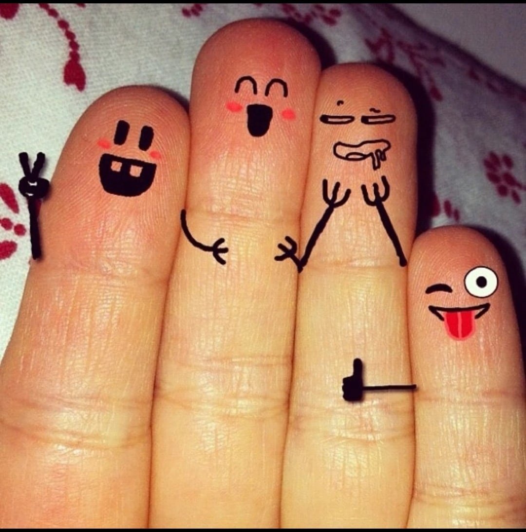 Прикольные тату на пальцах