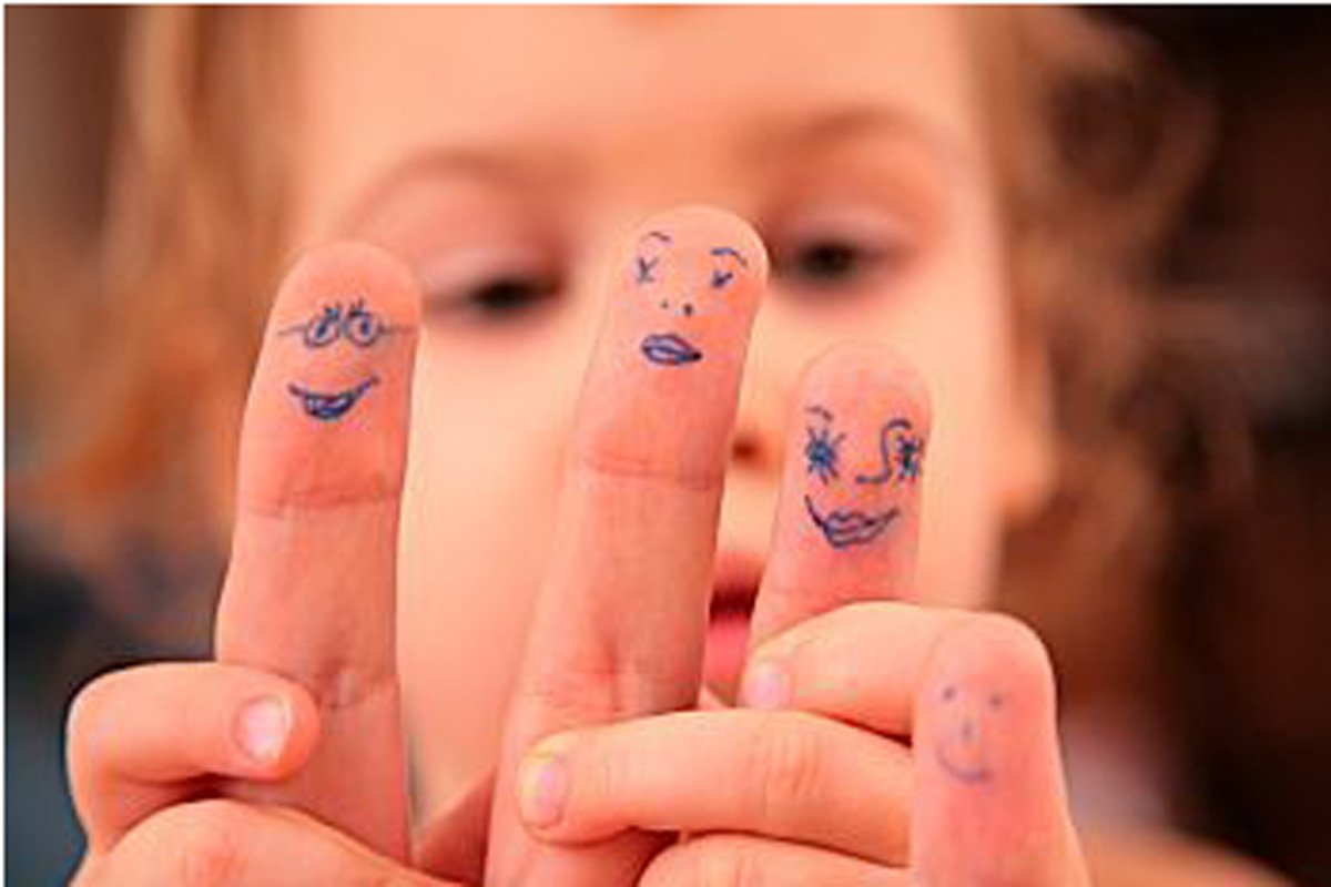 Пальчики с рожицами