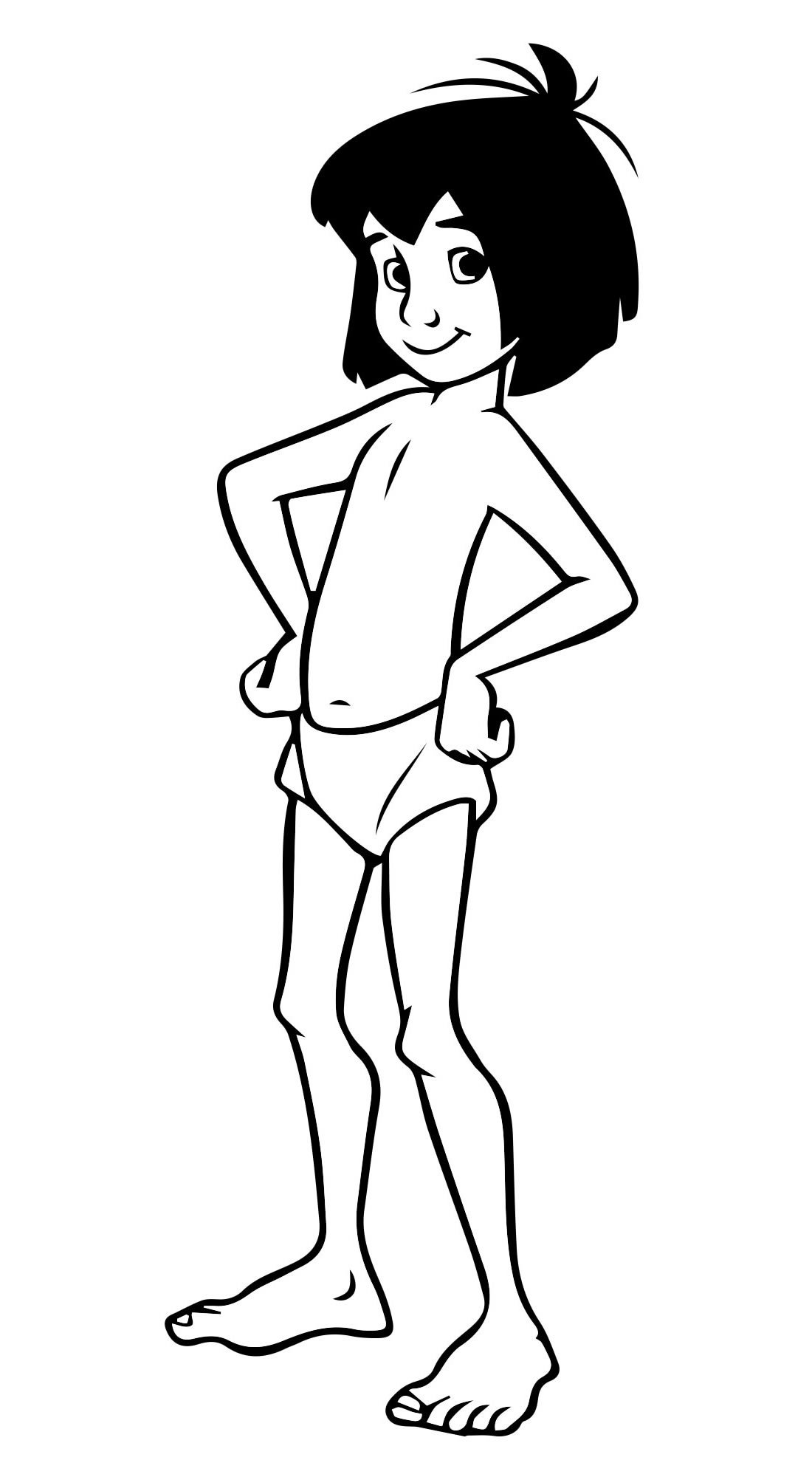 Маугли Редьярд Киплинг раскраска