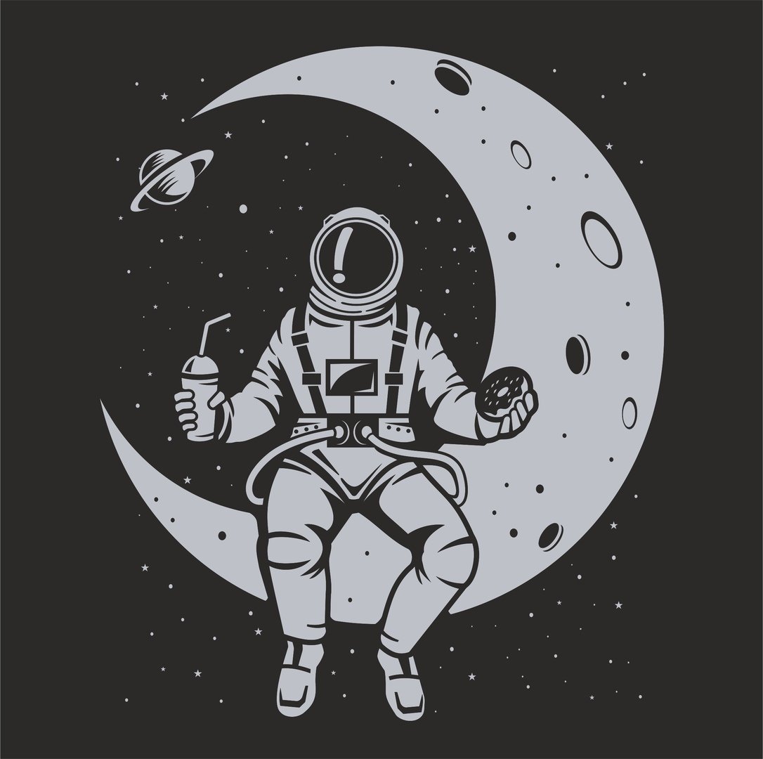 Космонавт рисунок