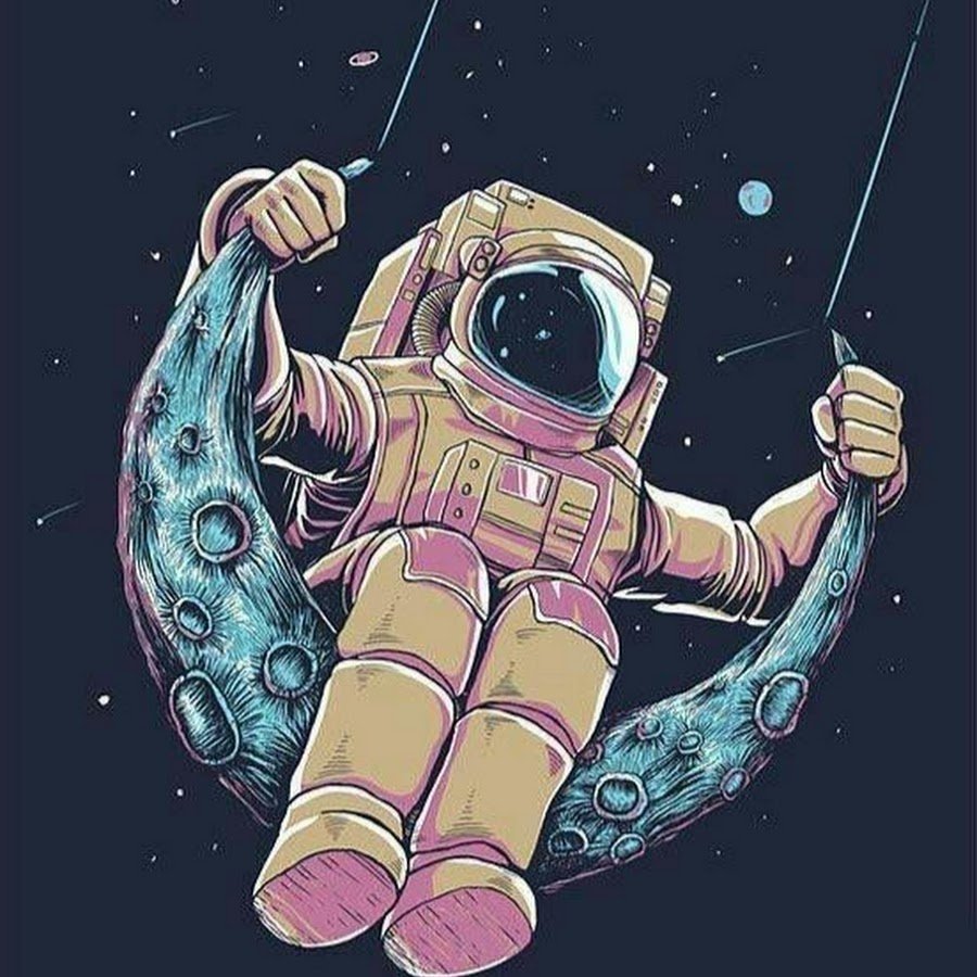 Космонавт на качелях