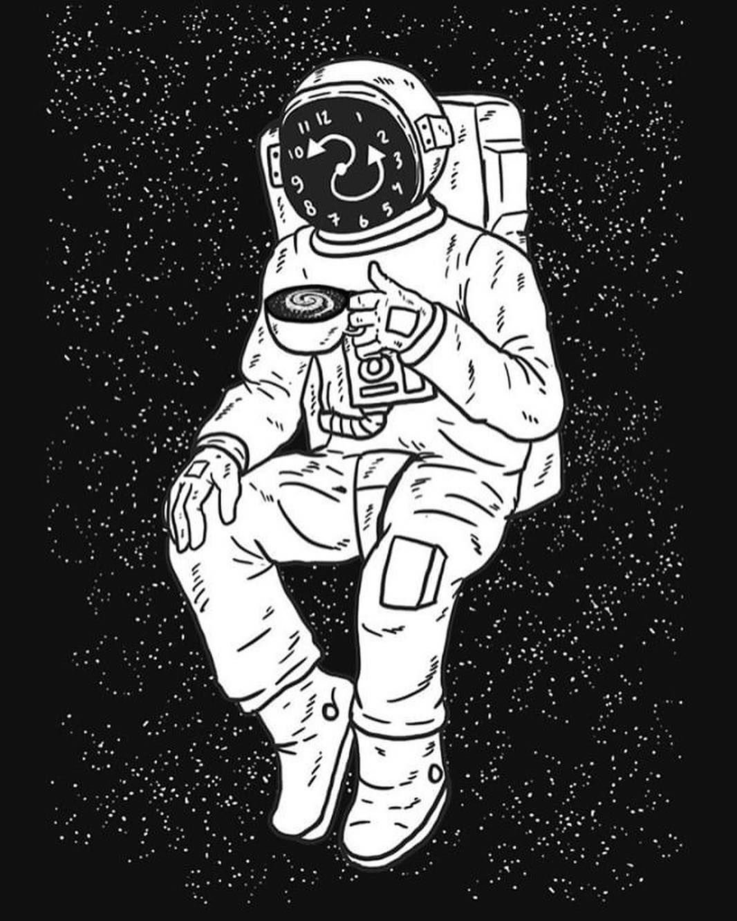 Космонавт рисунок