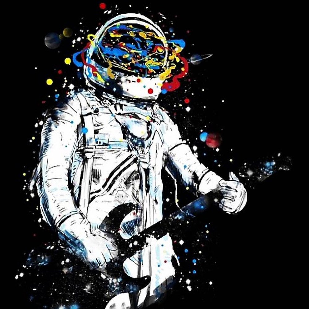 Космонавт с гитарой