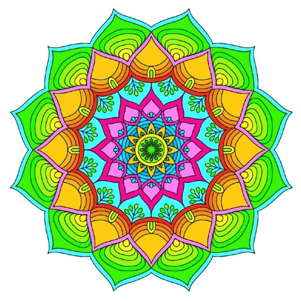 Мандала Радуга нити семь мандал