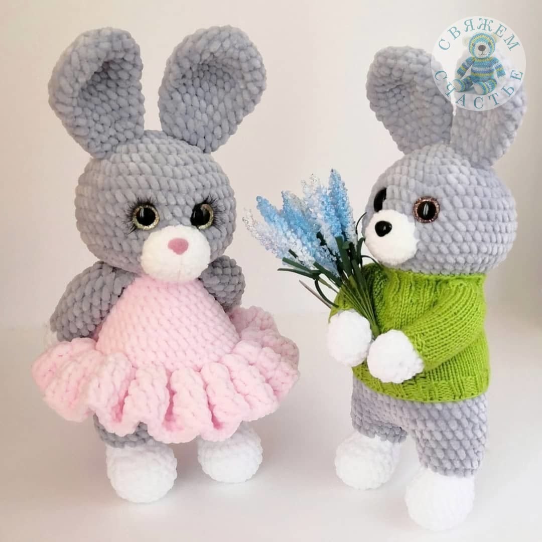 Вязаный зайчик