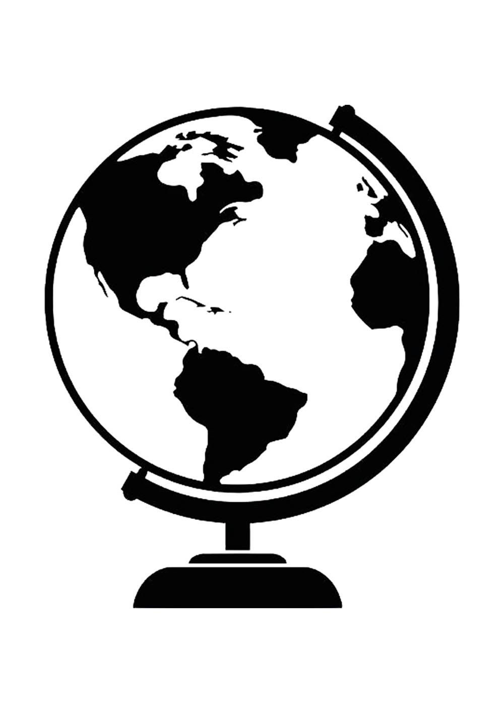 Глобус контур