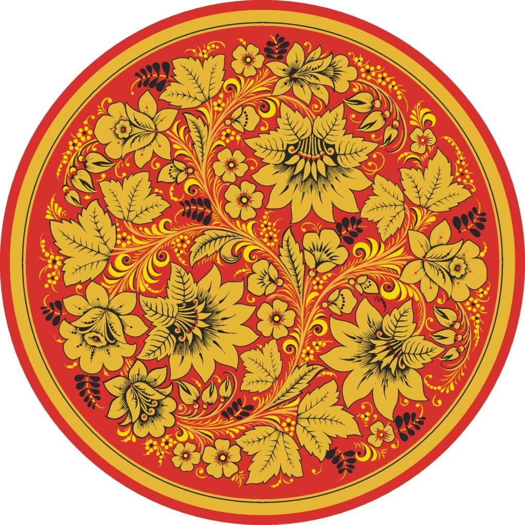 Матрешка на белом фоне