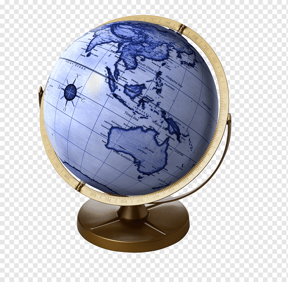 Глобус на белом фоне