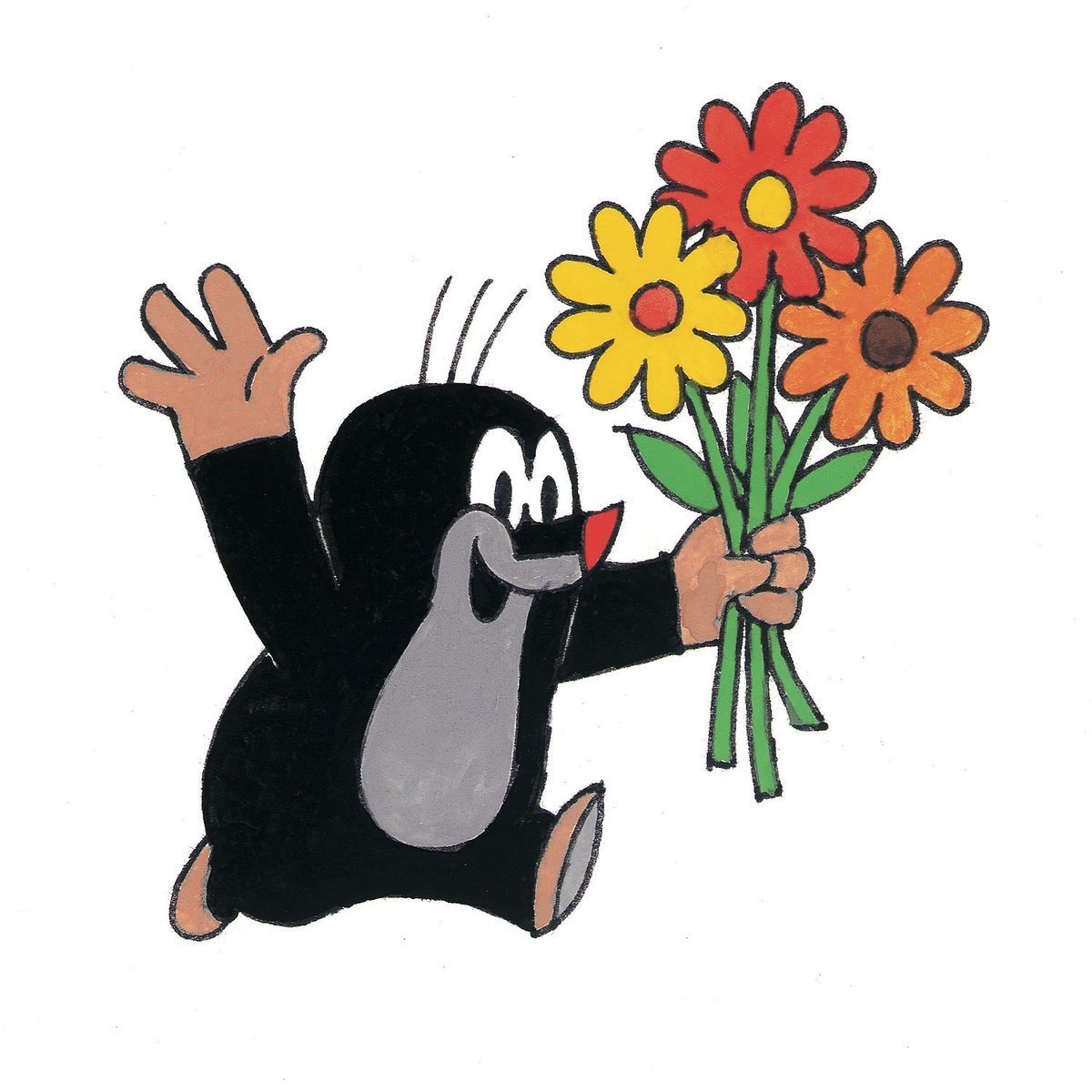 Крот стилизованный