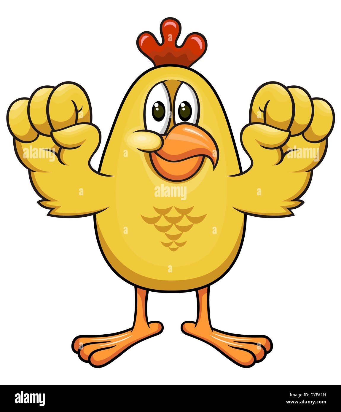 Цыплёнок смешной вектор