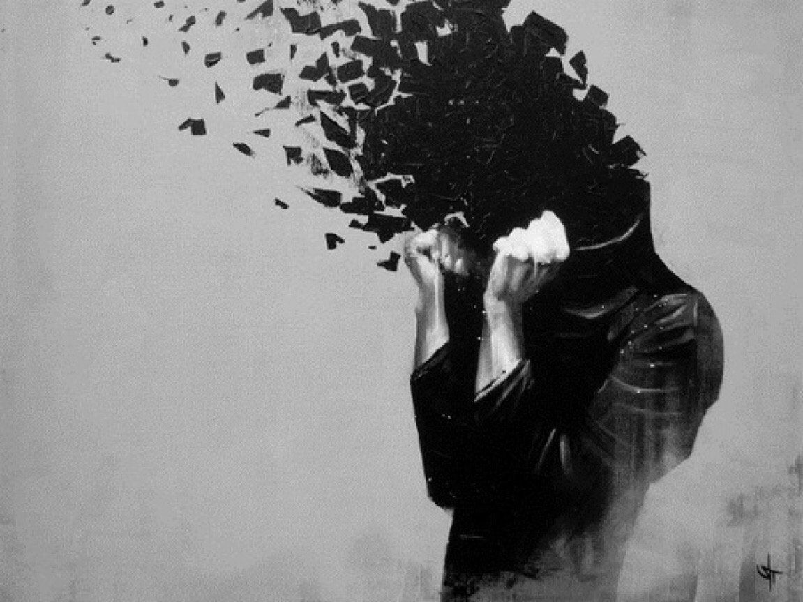 Парень рассыпается