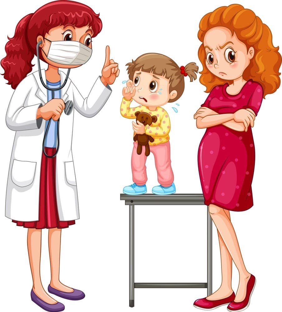 Дети врачи вектор