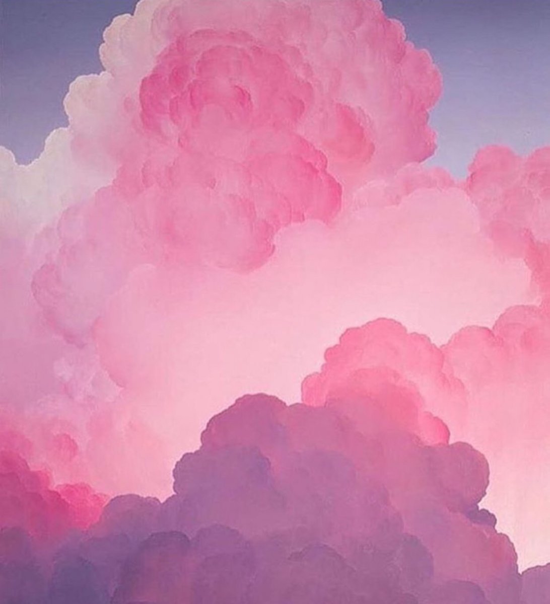 Розовые облака фон