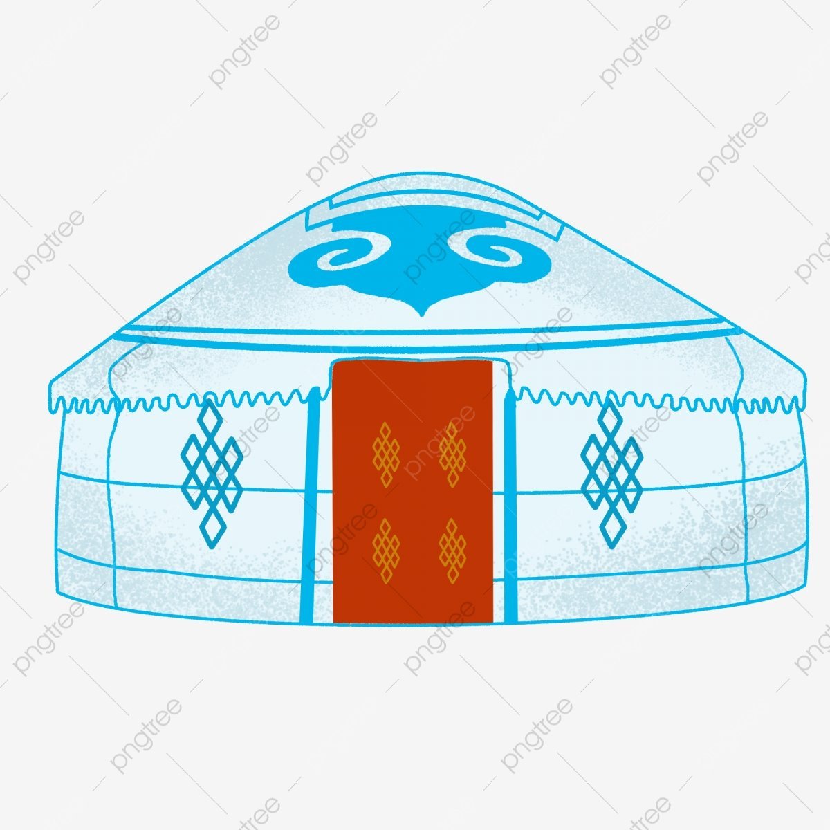 Кыргызская юрта вектор