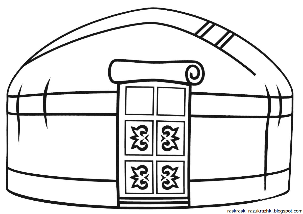 Юрта рисунок