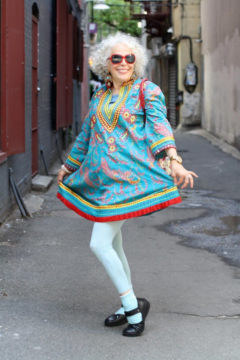 Модная бабуля