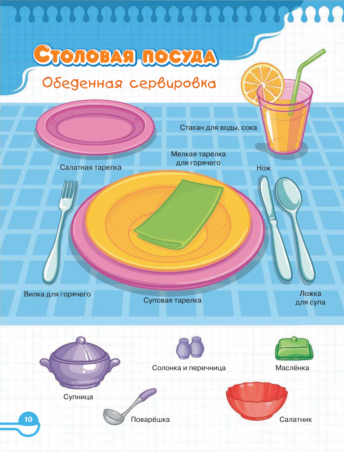 Для дошкольников картинки сервировка