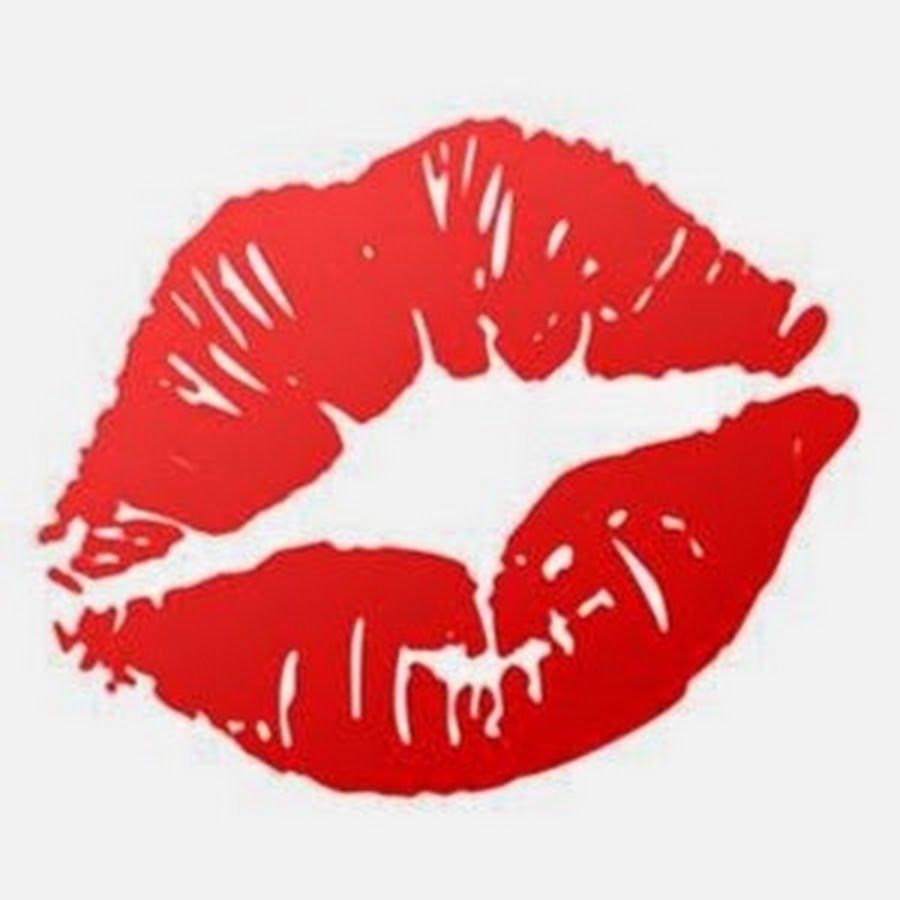 Поцелуй на прозрачном фоне