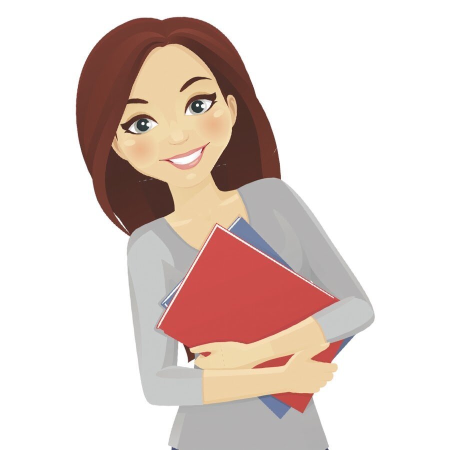 Женщина в мультяшном стиле