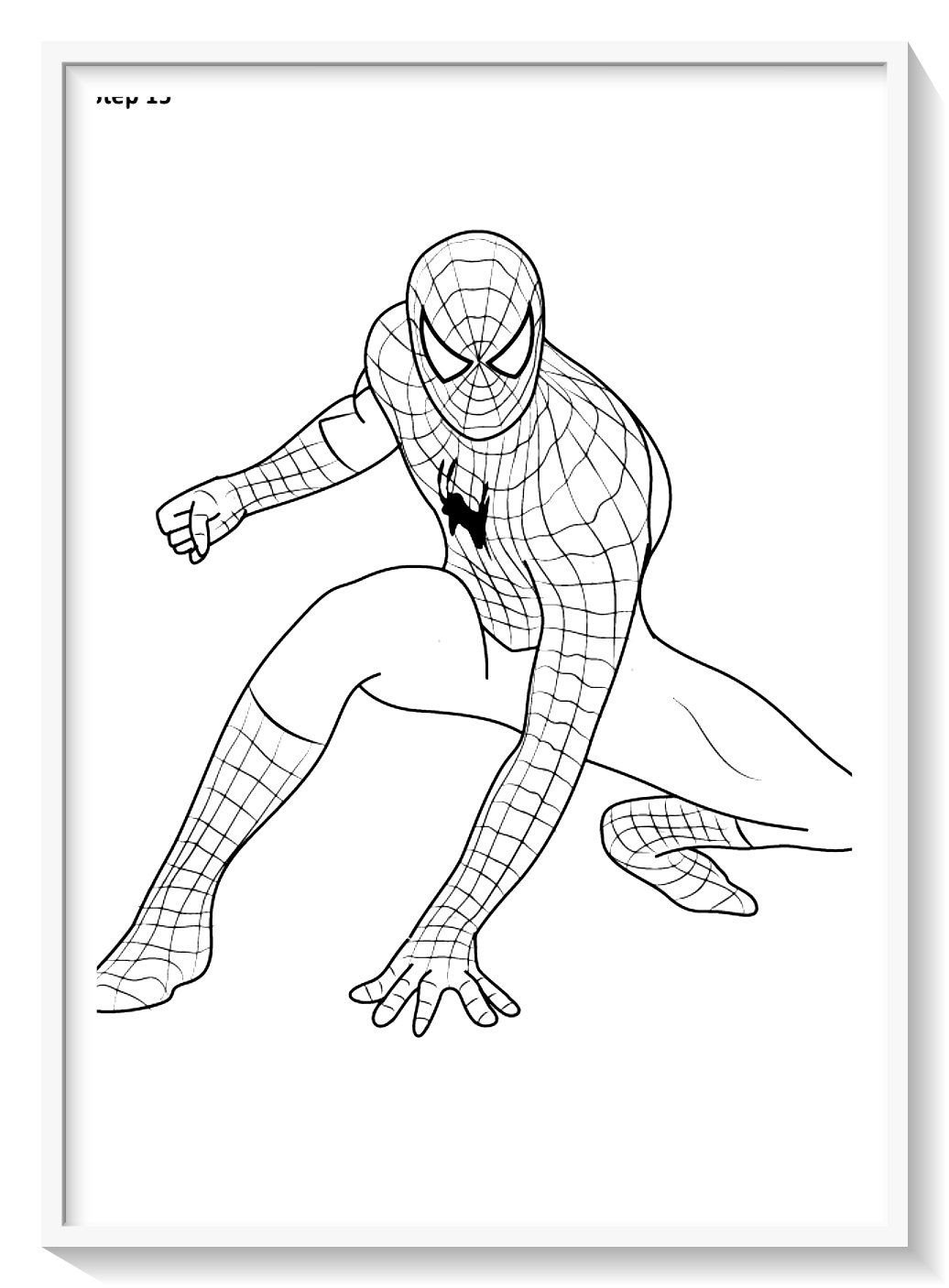 Разукрашки человек паук