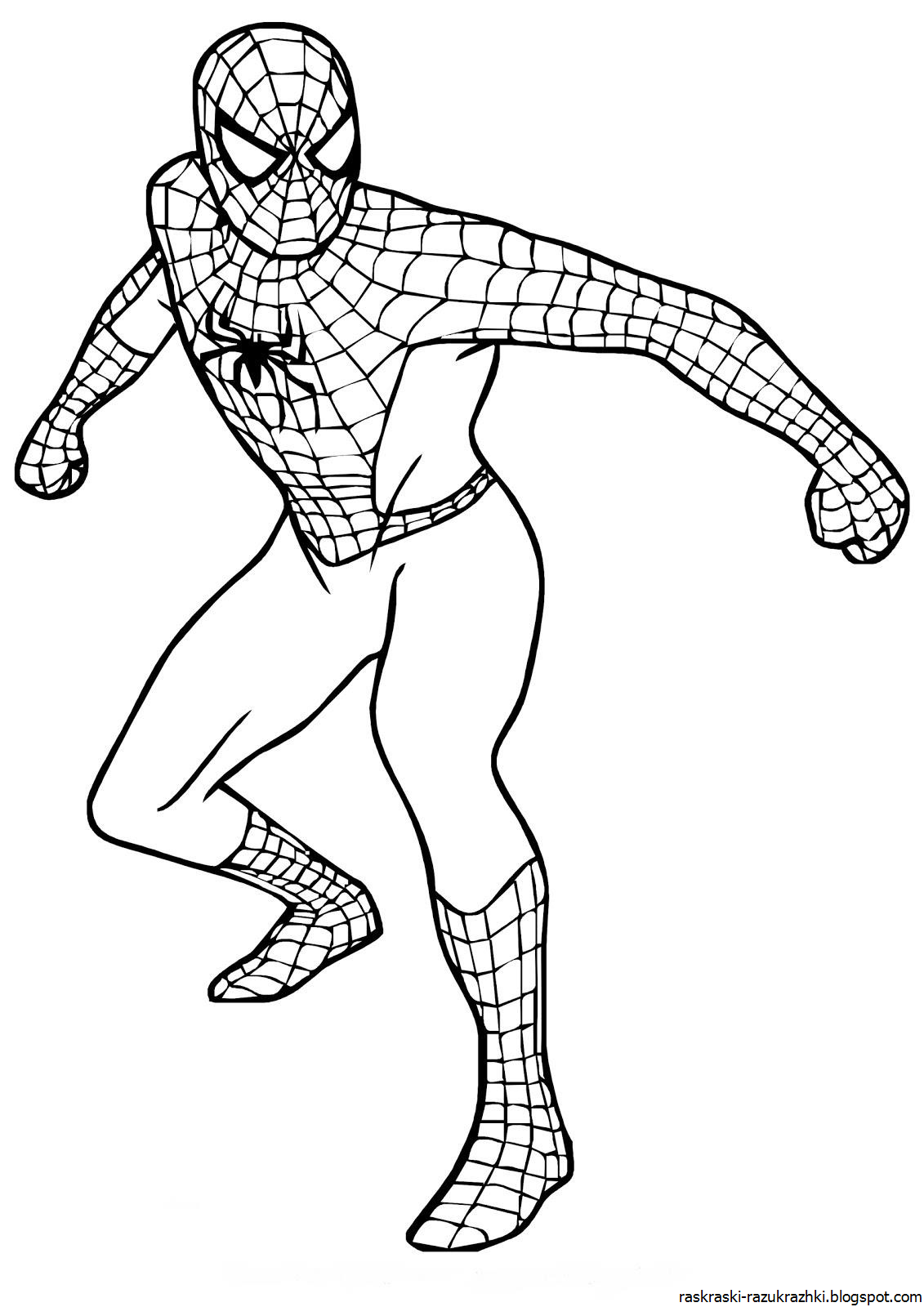 Человек паук рисунок