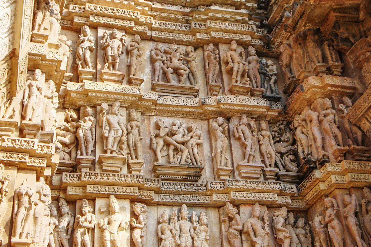 Храм Кхаджурахо Индия фрески