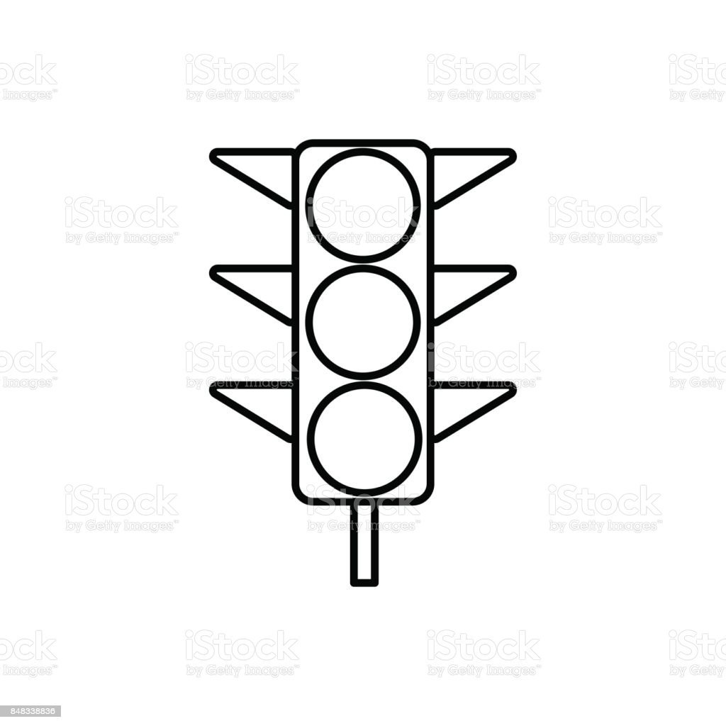 Светофор раскраска для детей