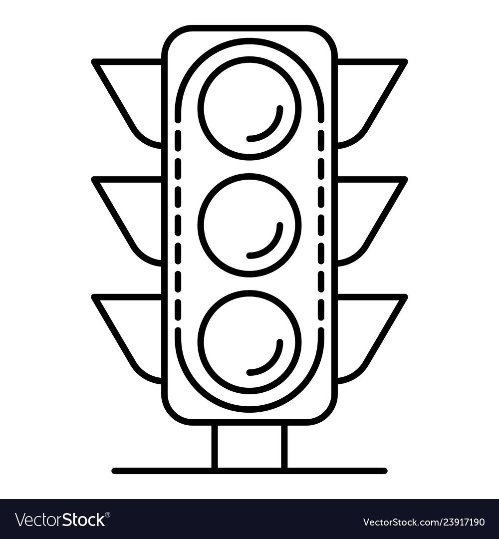 Рисунки светофора для срисовки