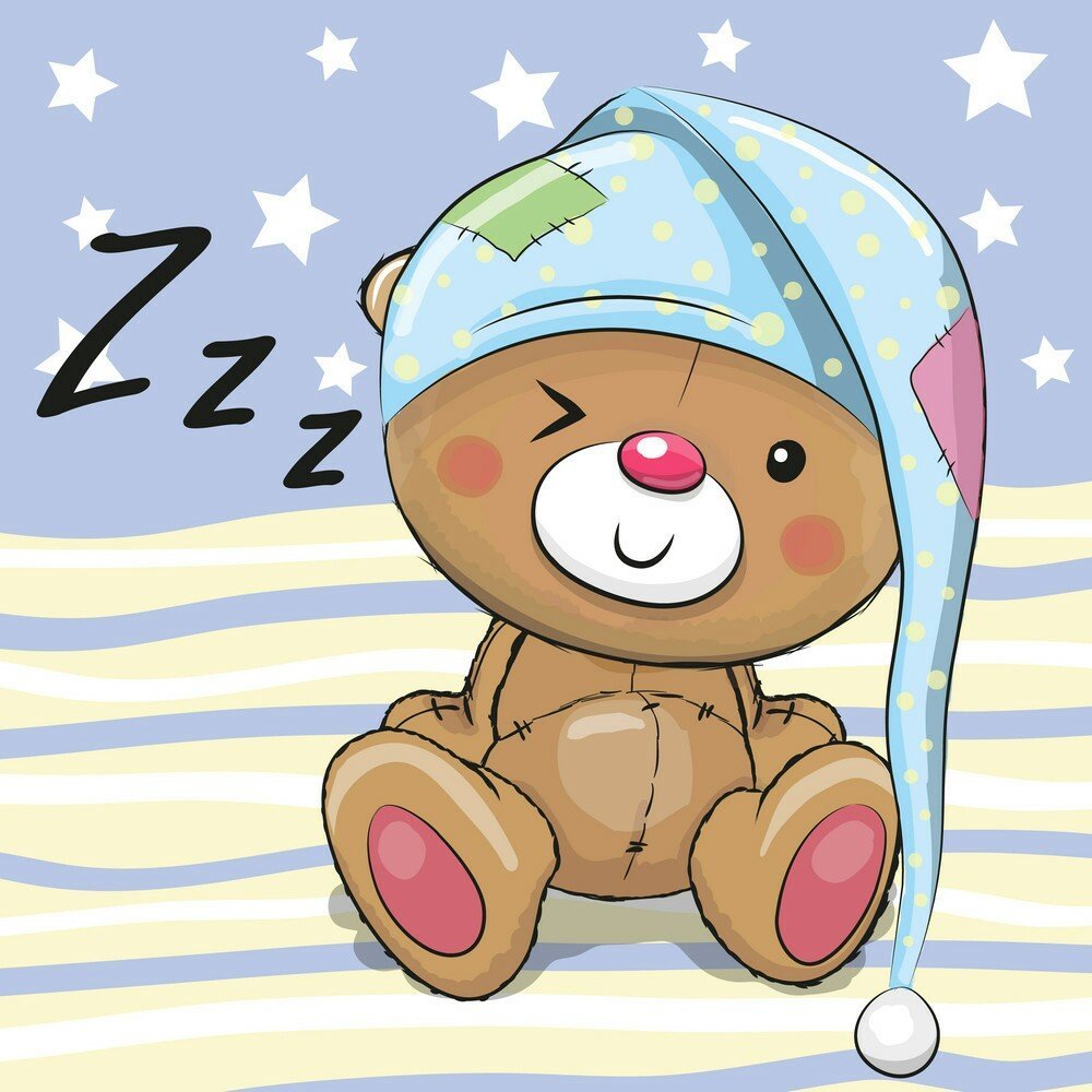 Мишки милые с шапочкой