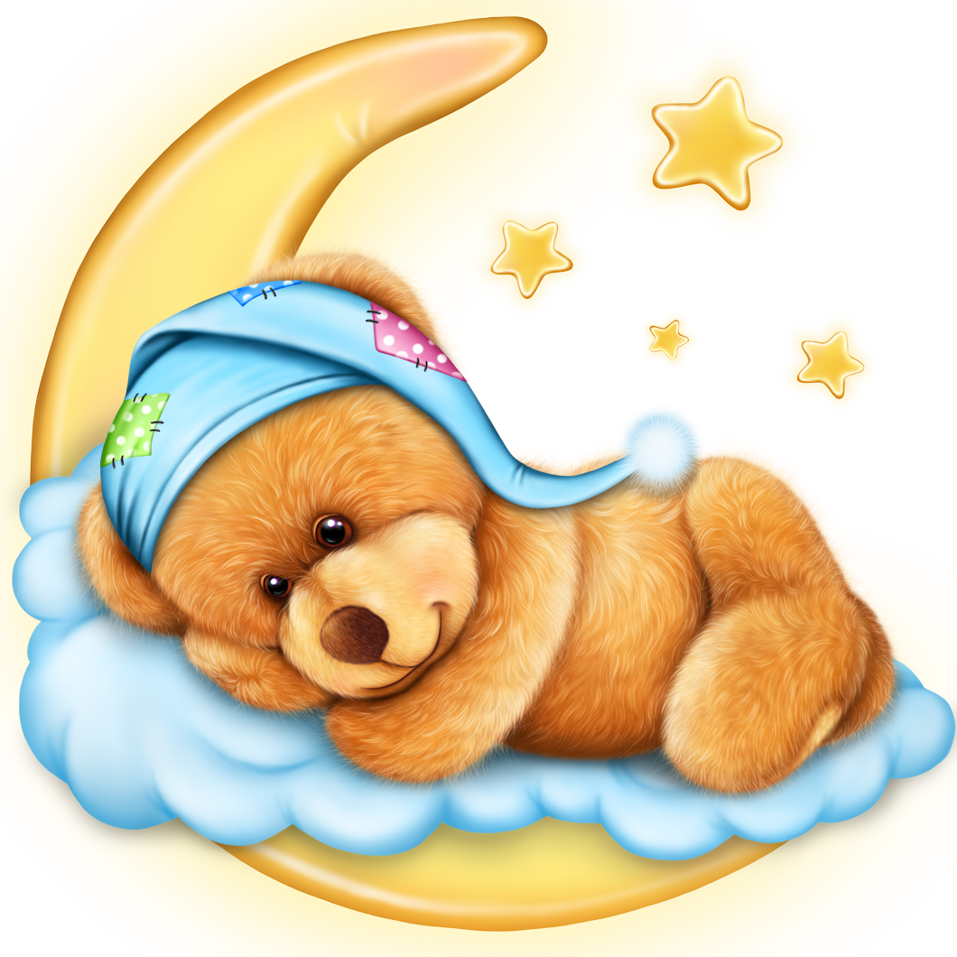 Спящий медведь мультяшный