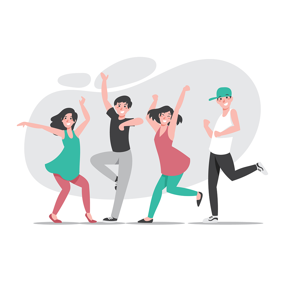 Танцующие люди