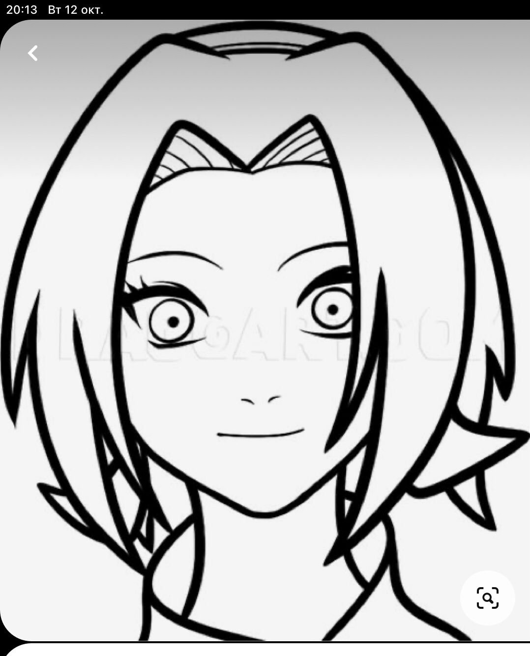 Сакура Харуно рисовать