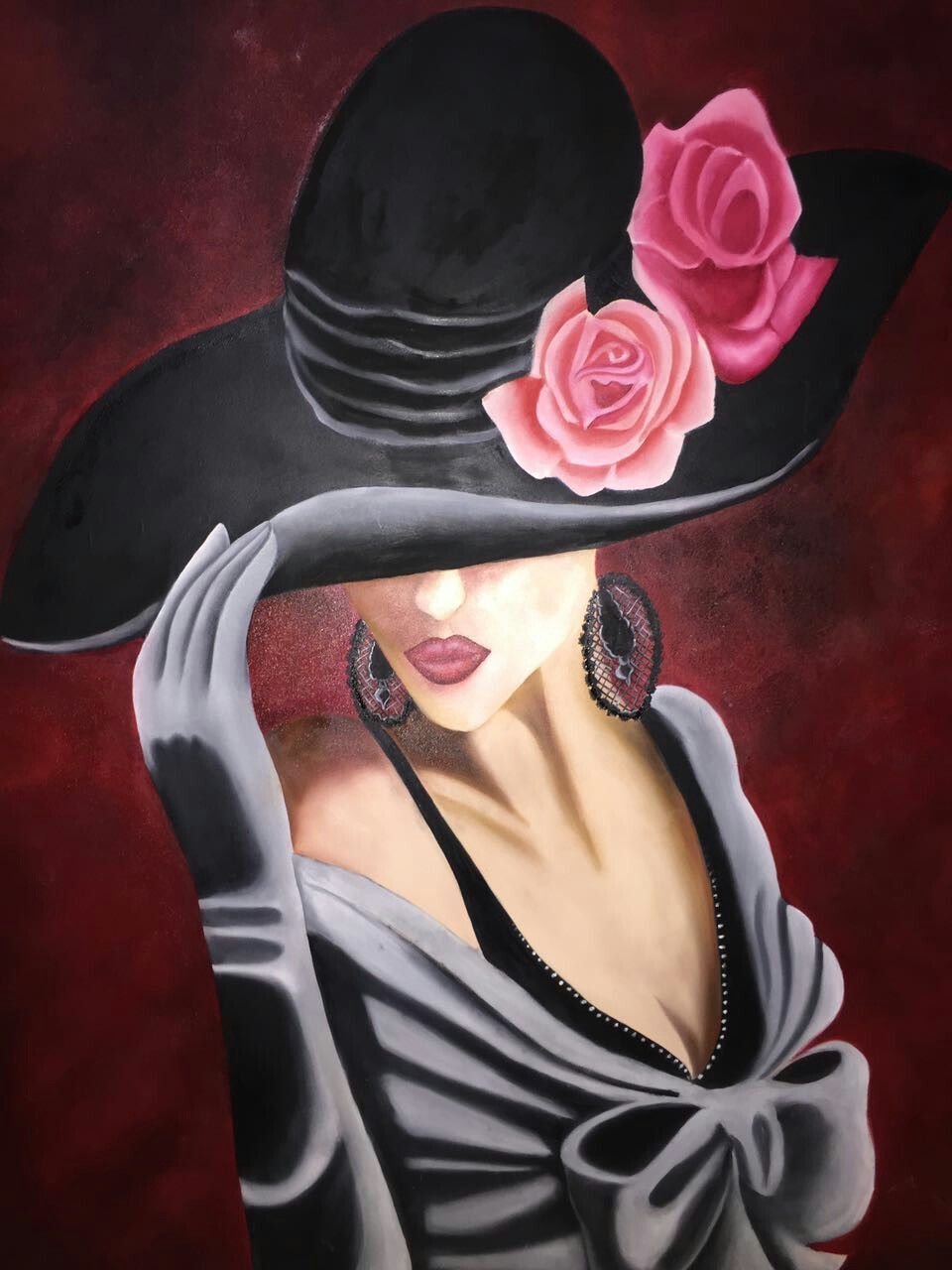 Дама в шляпке