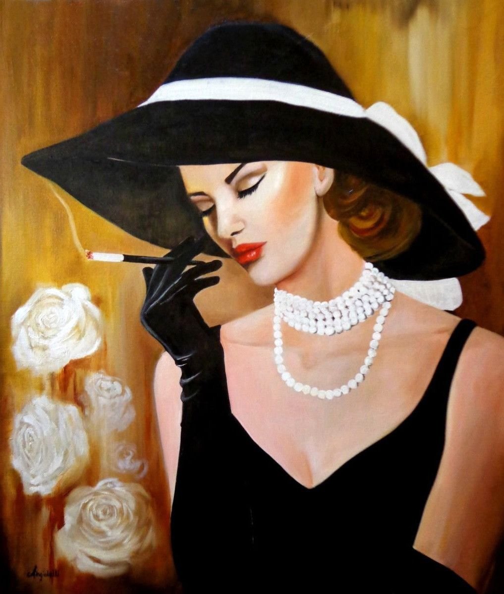 Красивые дамы в шляпках